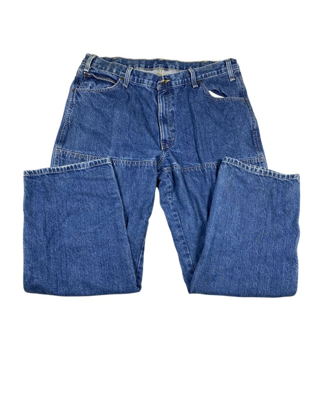 Dickies Mens Blue Denim Carpenter Jeans 36x30 Relaxed Fit Durable Workwear